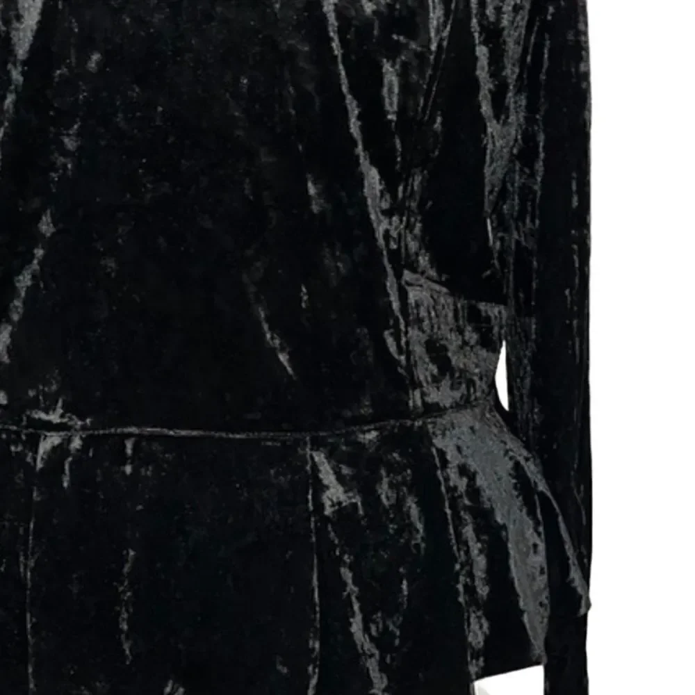 INC Crushed Velvet Peplum Jacket